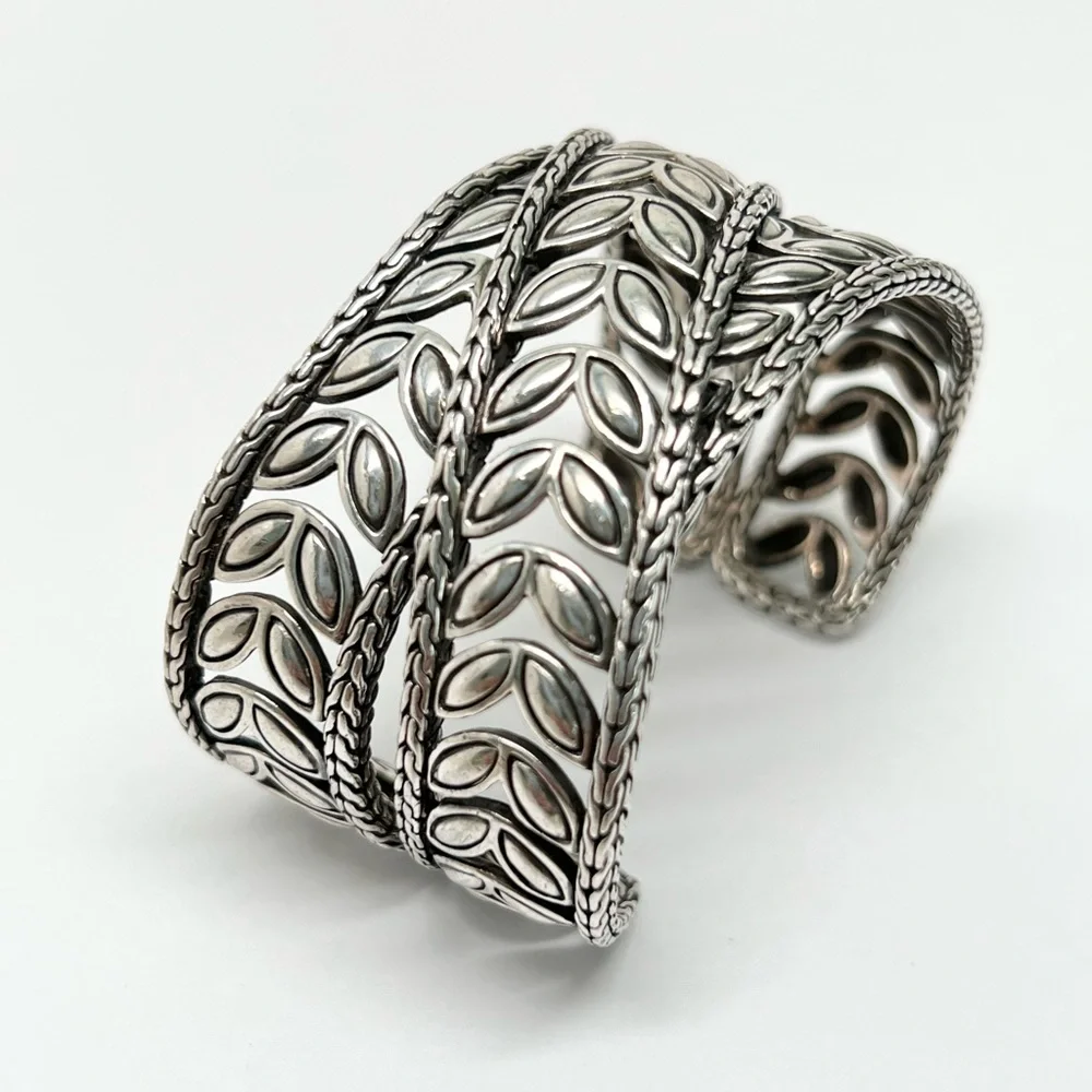 John Hardy Kawung Wide Cuff Bracelet .925